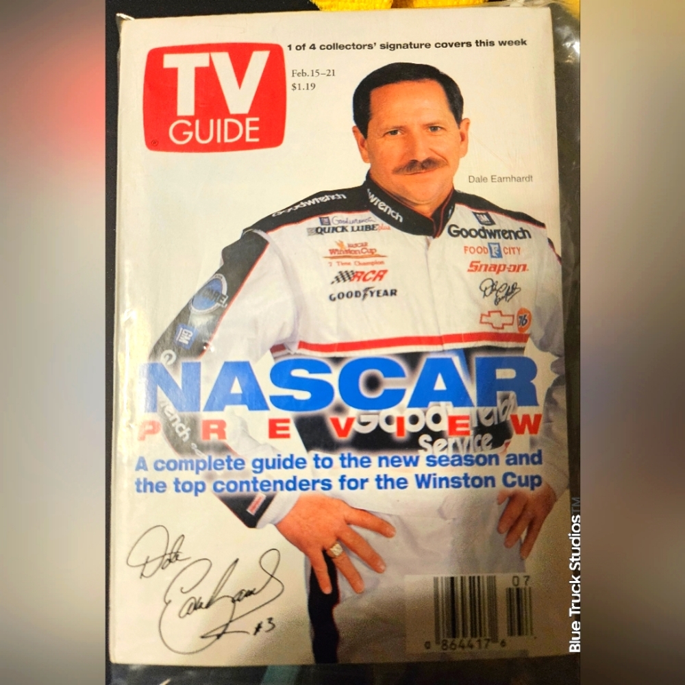 TV Guide February 1997 Edition Dale Earnhardt Cover
